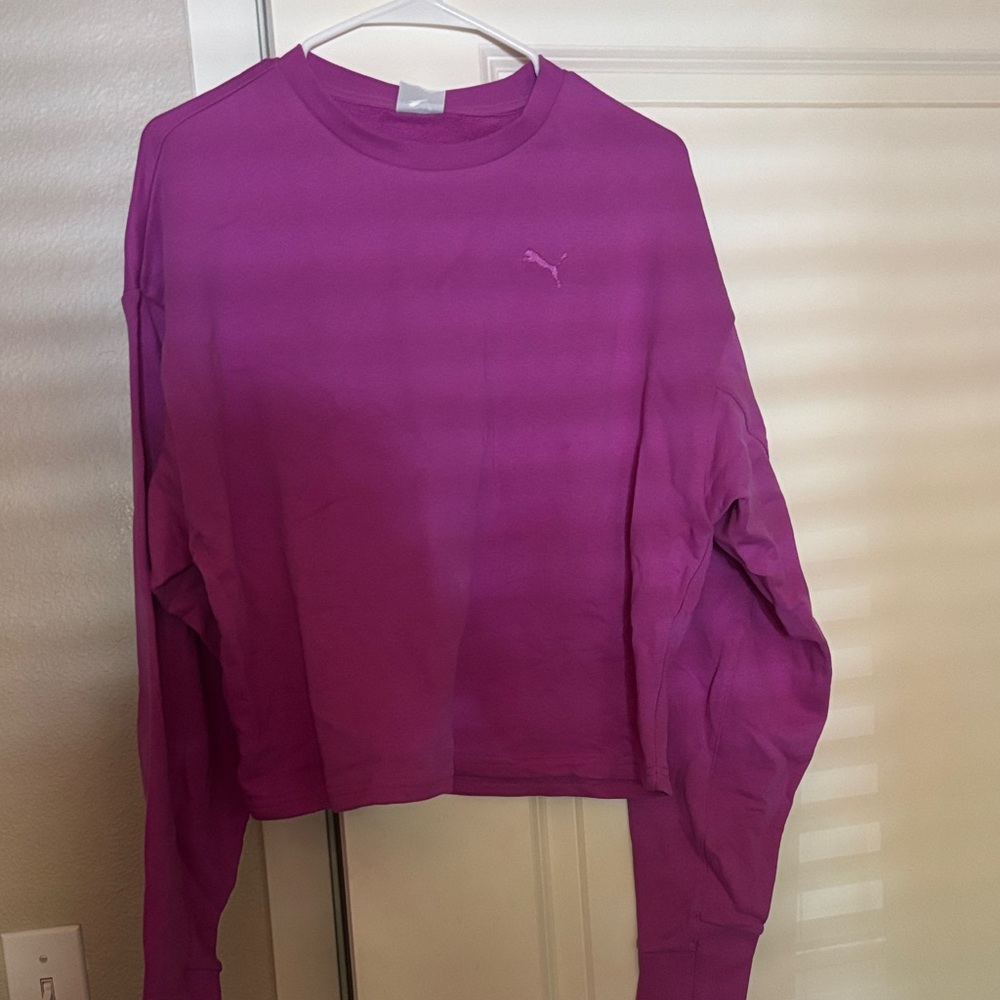 Puma Women's Vibrant Purple Sweatshirt